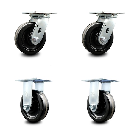 Service Caster Albion 16TM05101S 16TM05101R Caster Replacement Set ALB-SCC-30CS515-PHR-2-R515-2